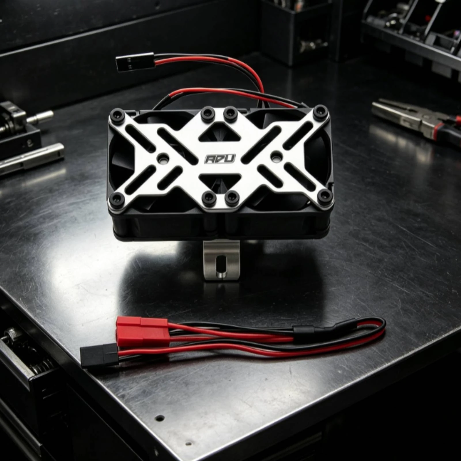 Motor Cooling Fan Mount Lightweight Two Fan Mount with Hardware Strong Compact for RC Hobbyists