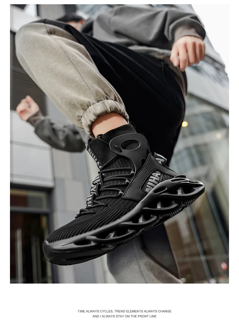 Herren-Freizeitschuhe, modische Laufschuhe, rutschfeste Offroad-Schuhe, Rennschuhe, atmungsaktive, dämpfende Sneakers, Mesh-Trainer für Paare – Detail 5