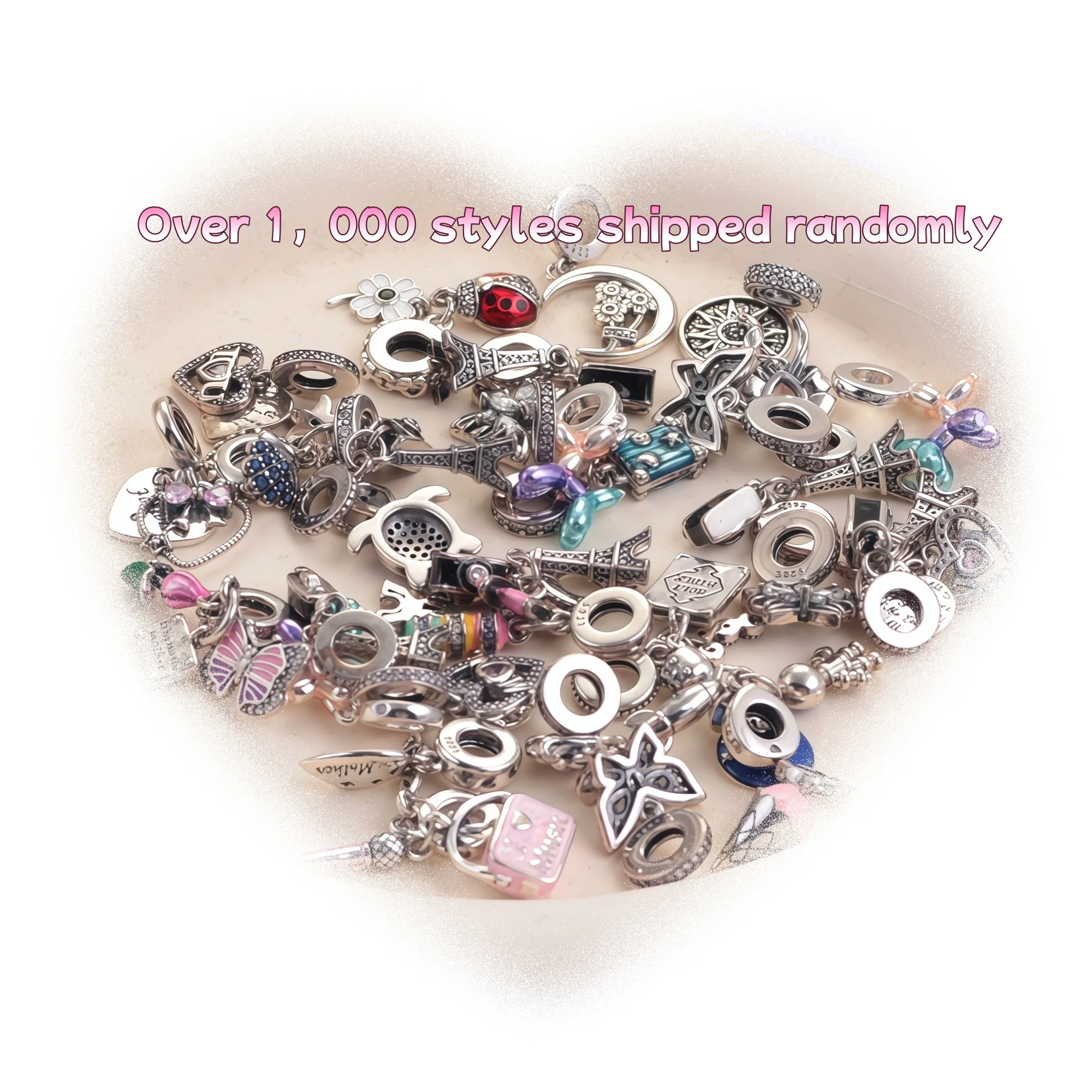 Over 1,000 Styles Shipped Randomly 925 Sterling Silver Penda