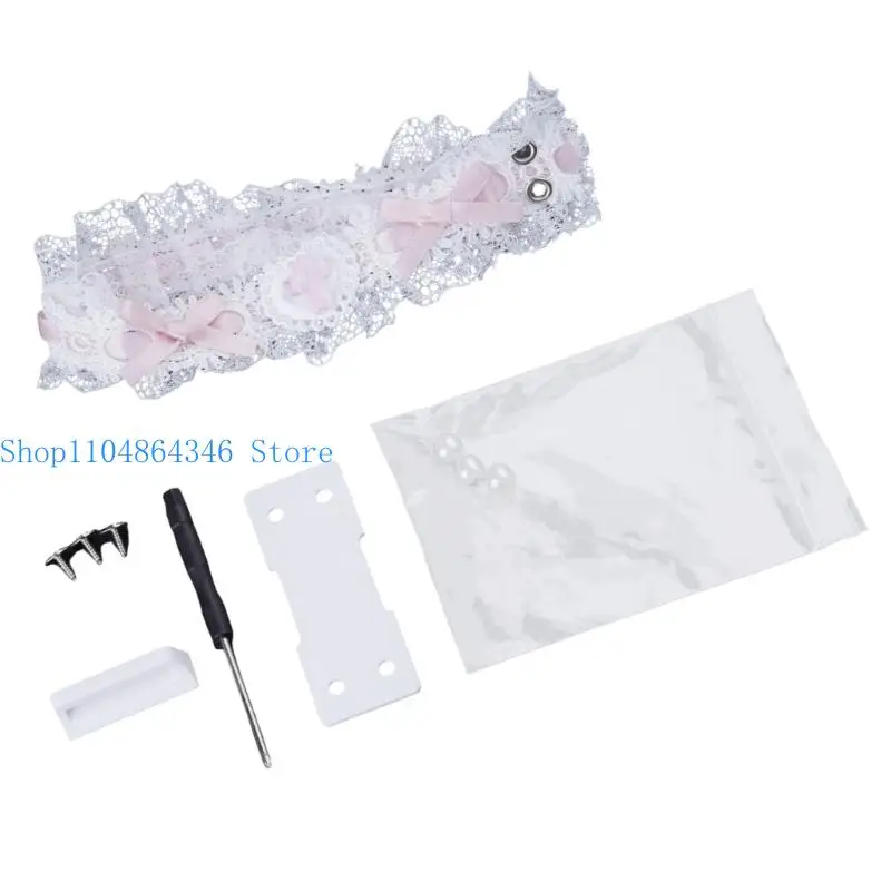 652F Decorative Straps Streamers Lace Nylons Straps for Gaming Mechanical Keyboards