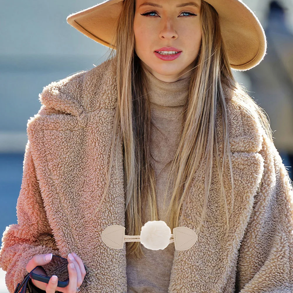 

4pcs Coat Horn Toggle Buttons Replacement for Jackets Sweaters Sleeve Button Sewing Accessories Decorative Buckle Fasteners