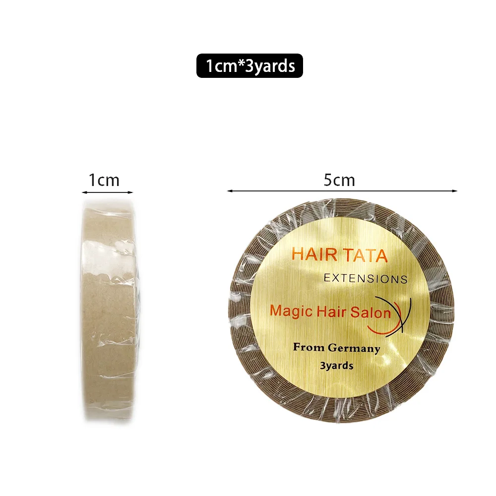 3 Yards TATA Hair Extension Tape Rolls Kraft Brown Double Sided Hair Replacement Tape for Lace Wig Hair Extension view 5