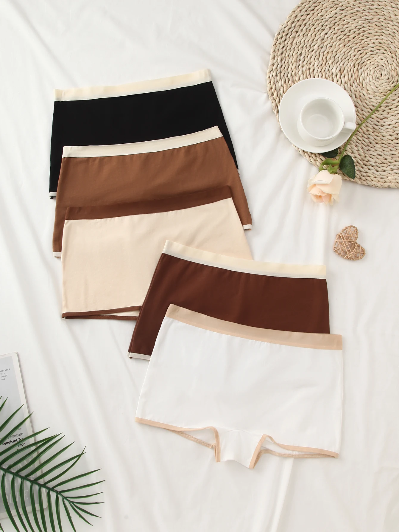 5-teiliges Set von Damen-Unter – Boyshort Underwear Bewertung und Preis