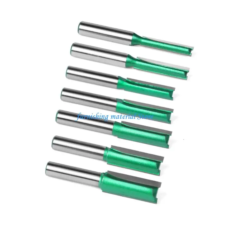 

Y5GD Pack Of Two Flute Slotting Tool Straight Slotting Routers Bits Perfect For Hand Crafting Enthusiasts And Professional