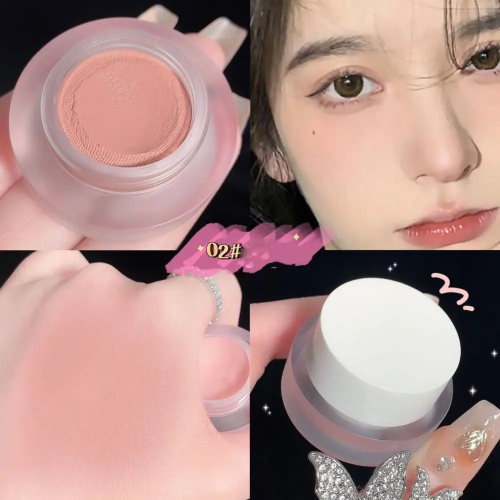 Beauty Matte Blush Mousse Waterproof Multi-purpose Blush Gel Cream Multicolor Eye Shadow Plaster Blush Makeup Tool