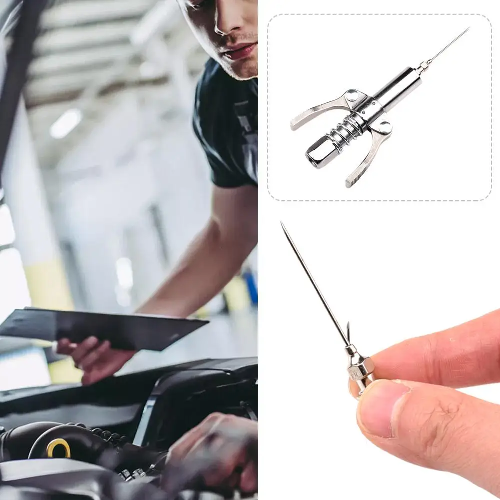 10pcs Auto Bearing Mini Fuel Needle Portable Car Removable Accessories Pressure Nozzle Ball High Air Grease Needle Nozzle T W6P2