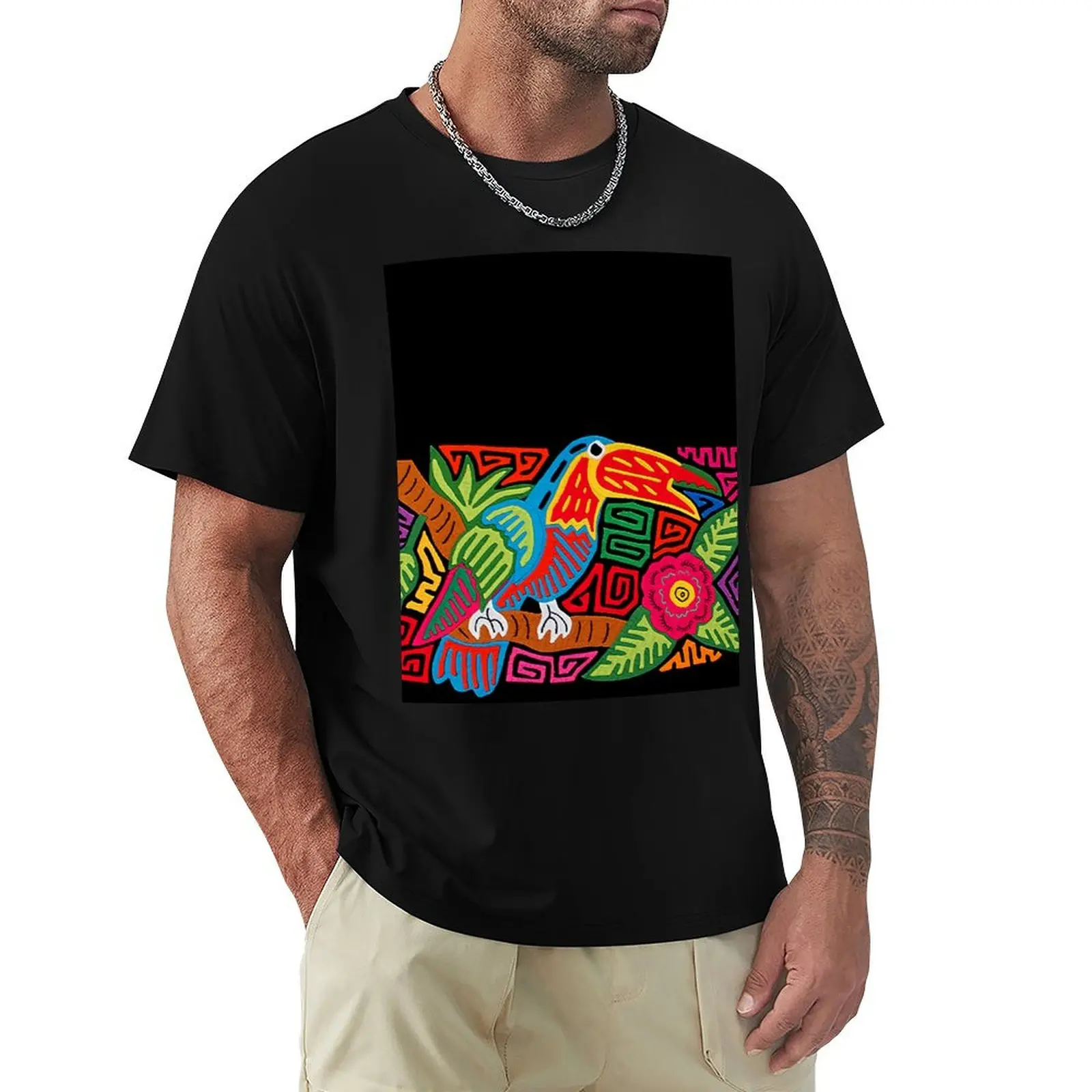 Camiseta Mola Design Tucan, camiseta informal de manga corta y corte holgado