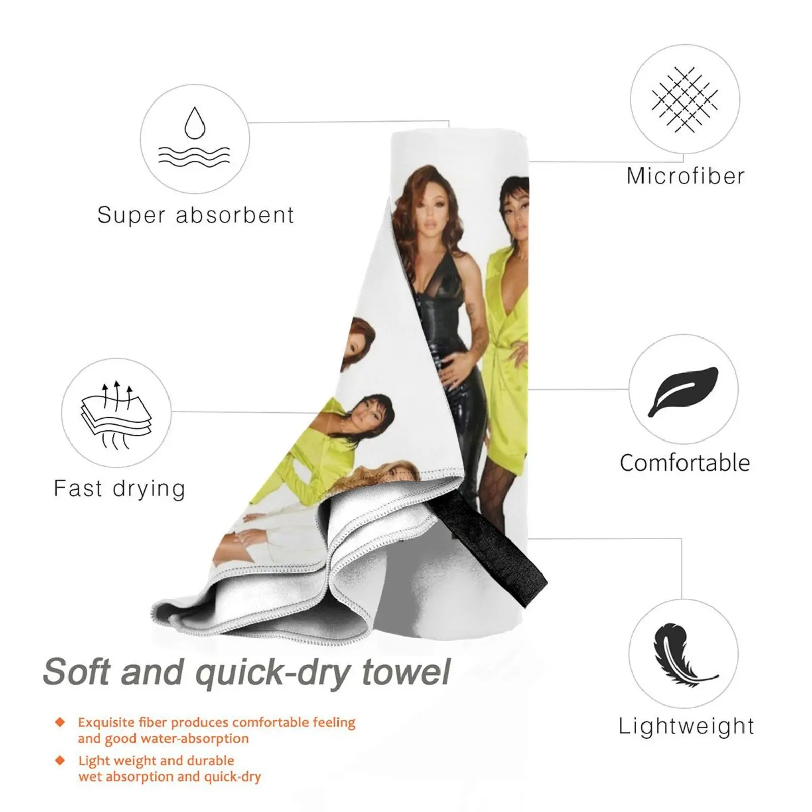 انهيار أغنية Lm منشفة الشاطئ منشفة سريعة الجفاف عالية الجودة مزيج صغير Lm Lm5 اليشم Thirlwall Leigh Anne Pinnock Perrie Edwards