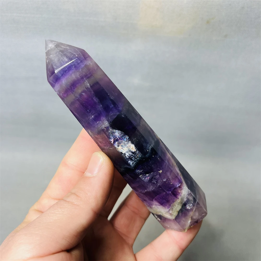 Natural Rainbow Fluorite Tower Obelisk Room Aquarium Decoration Holiday Gift Witchcraft Spiritual Meditation Crystal Gem Healing