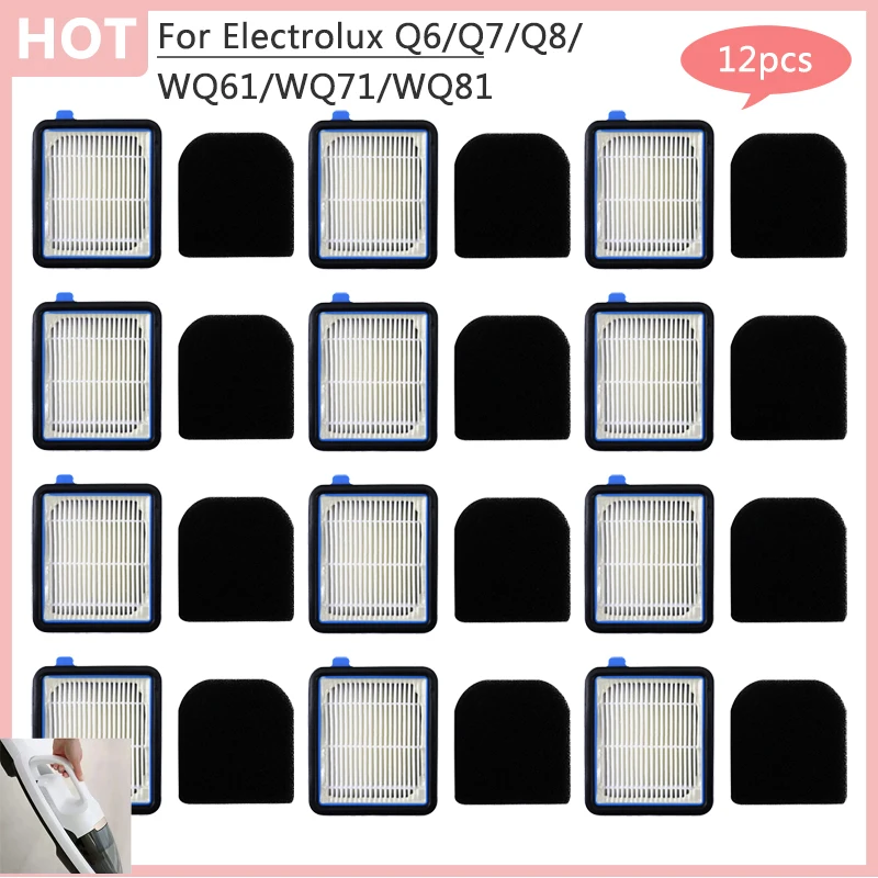 Piezas de repuesto para aspiradora Electrolux Q6/Q7/Q8/WQ61/WQ71/WQ81, filtro Hepa reemplazable, accesorios para el hogar