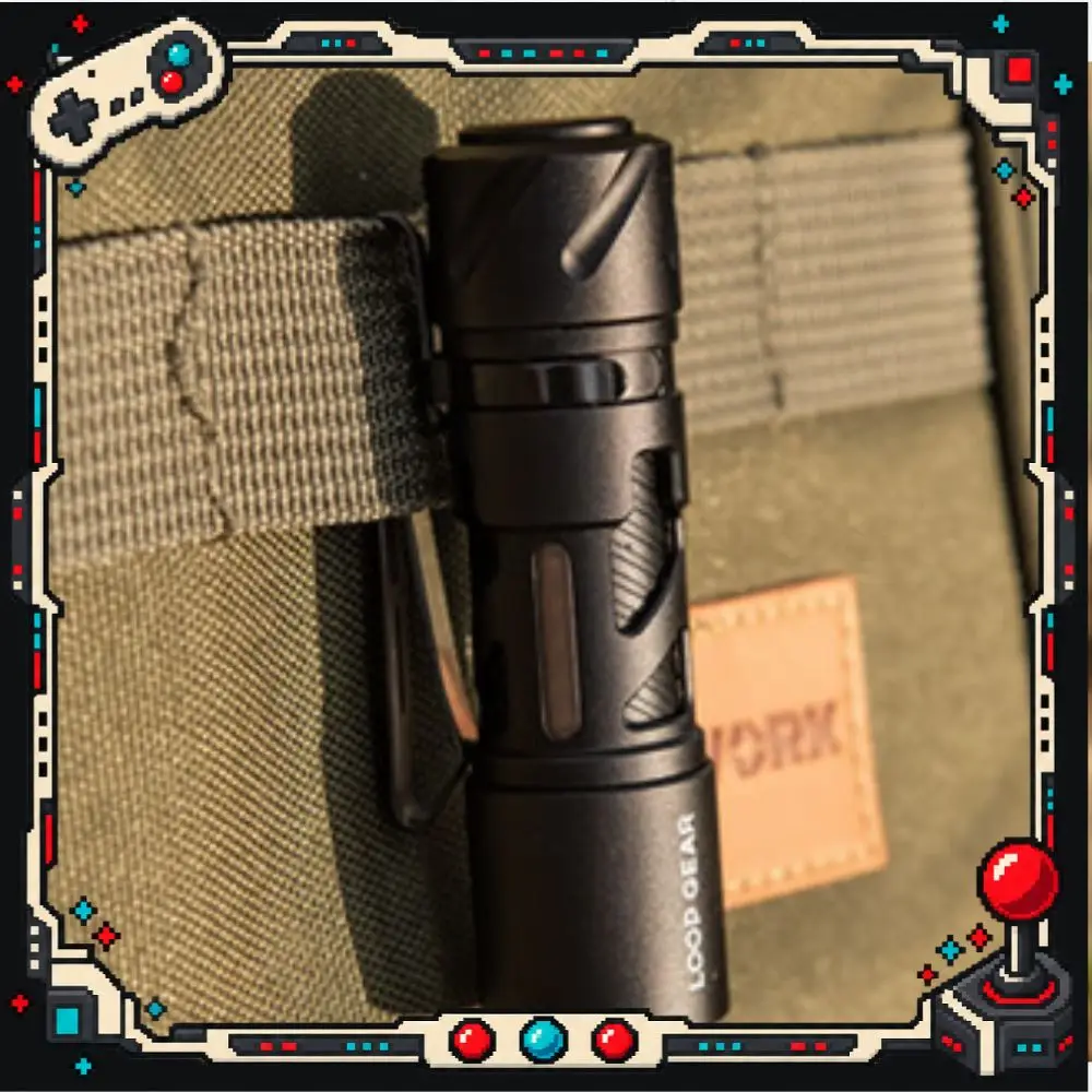 LOOP GEAR SK03 RGB Multi 1000LM EDC Flashlight AA/USB-C Compact Ultra Bright Long Range Outdoor Charging Durable Flashlight