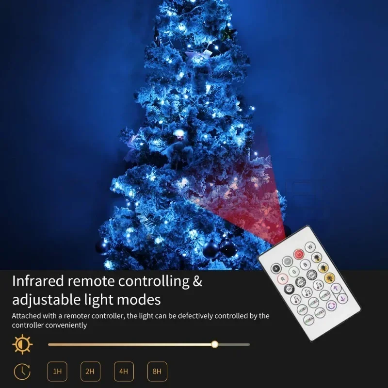 5/10M 66Leds USB RGB Smart APP Blue-tooth Led Fairy Lights Waterproof String Lights Decoration for Christmas Wedding Home Party