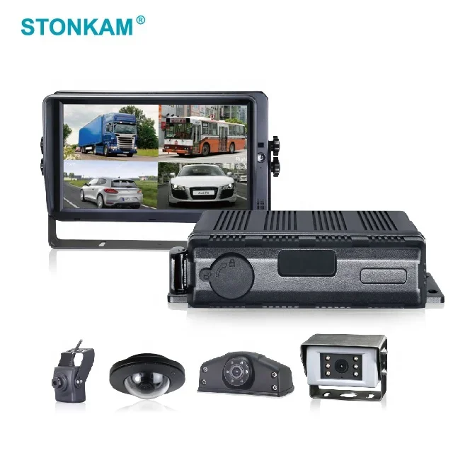 กล้องบันทึกภาพเคลื่อนไหวแบบเคลื่อนที่ 4 ช่อง รองรับ 3G/4G WIFI/GPS พร้อมการ์ด SD 128GB และ SSD 1TB