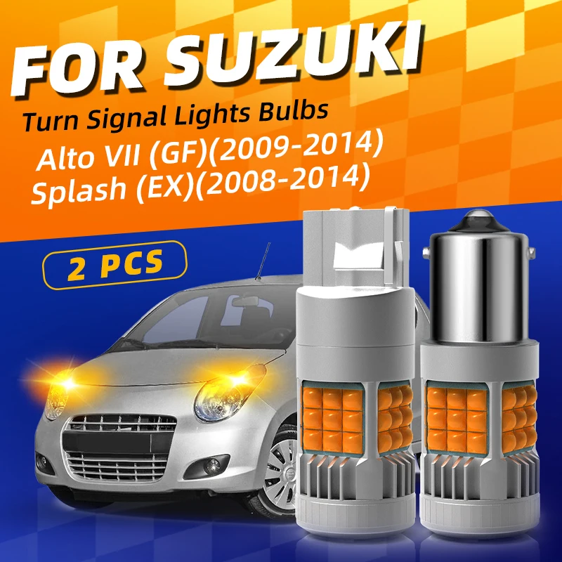 

2pcs LED Turn Signal Lights Bulbs Blinker Direction Indicator For Suzuki Alto 7 GF Splash EX 2008 2009 2010 2011 2012 2013 2014