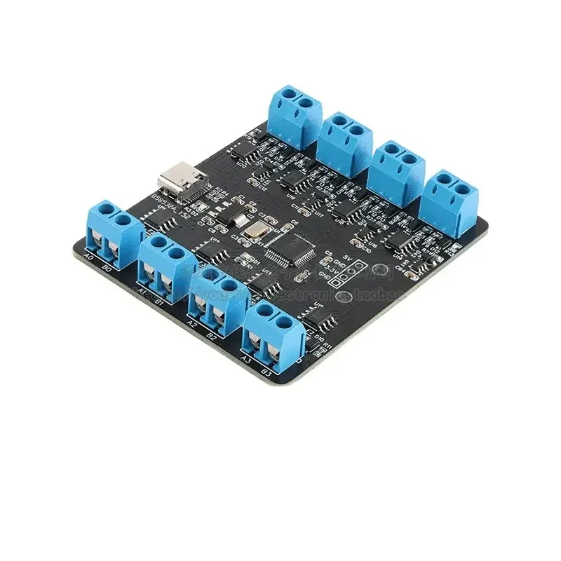 

YR-6028/USB на 8-полосный последовательный порт RS485 Type-C на 8-канальный многоканальный концентратор Uart RS485