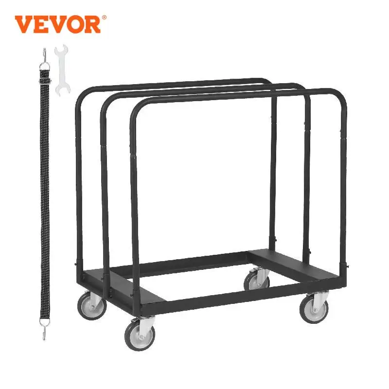 VEVOR 1500 LBS Drywall Sheet Cart Panel Dolly with Deck and 5