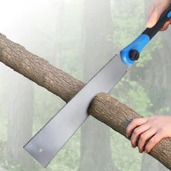 Japanese-style Woodworking Double-sided Saw Sharpened Teeth Fast Hand Saw Household Hand-held Logging Saw Garden Saw Tenon Saw