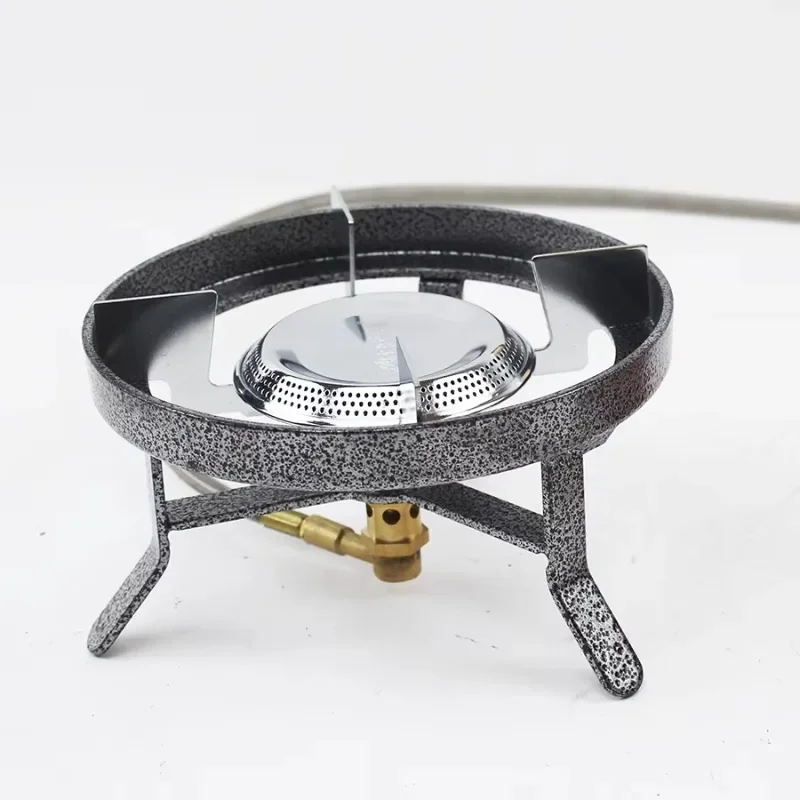 Portable Single Burner Outdoor Camping Gas Stove Home Kitchen Stainless Steel Mini Gas Stove Blue Flame Natural Gas Burner