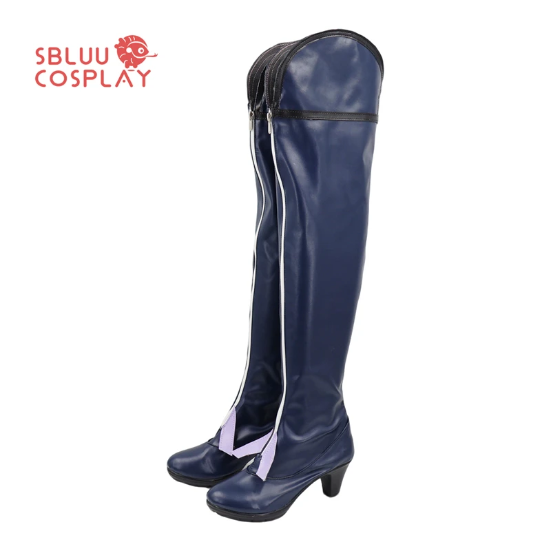 SBluuCosplay Gioco Xenoblade Melia Scarpe Cosplay Stivali su misura