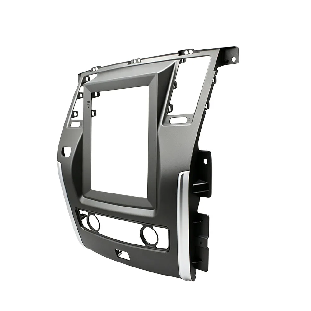 For Nissan Patrol 2017 Vertical Screen 9.7 Inch For Tesla Style Car Stereo Fascia Frame Installation Panel Wire Harness Adapter