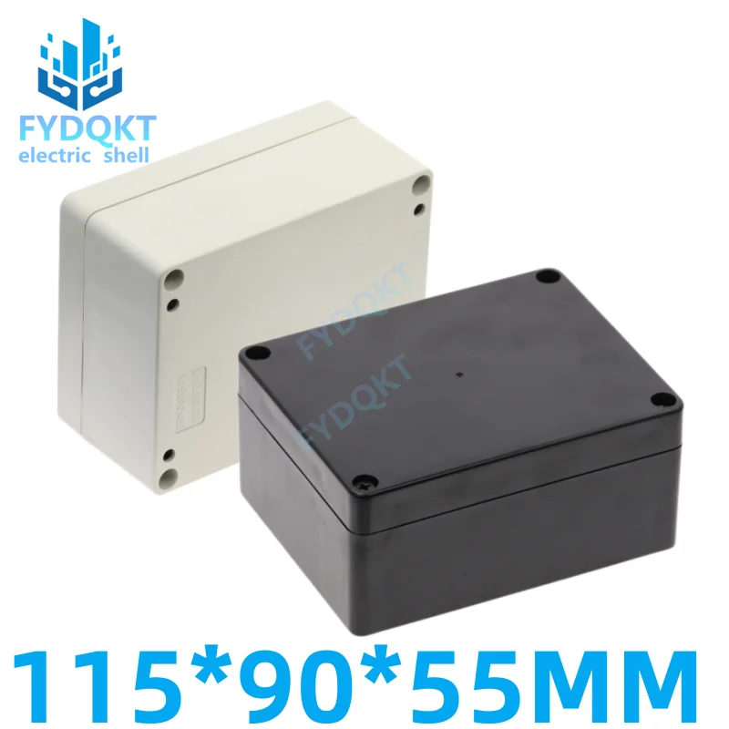 1pcs 115x90x55mm Waterproof Plastic Shell Security power supply case Electronic instrument box Outdoor wiring