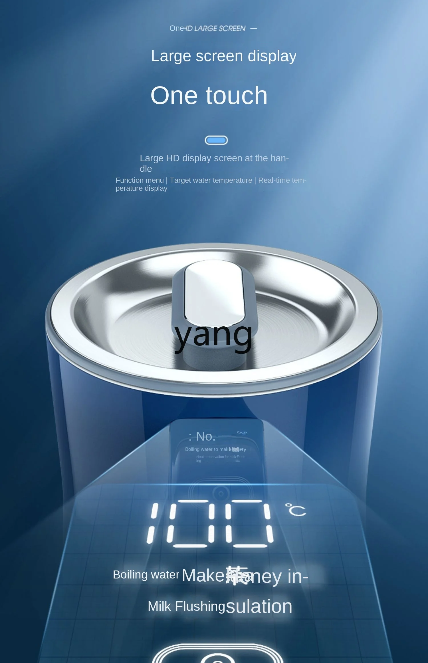 غلاية كهربائية من الفولاذ المقاوم للصدأ مدمجة للحفاظ على الحرارة الذكية من CX #5