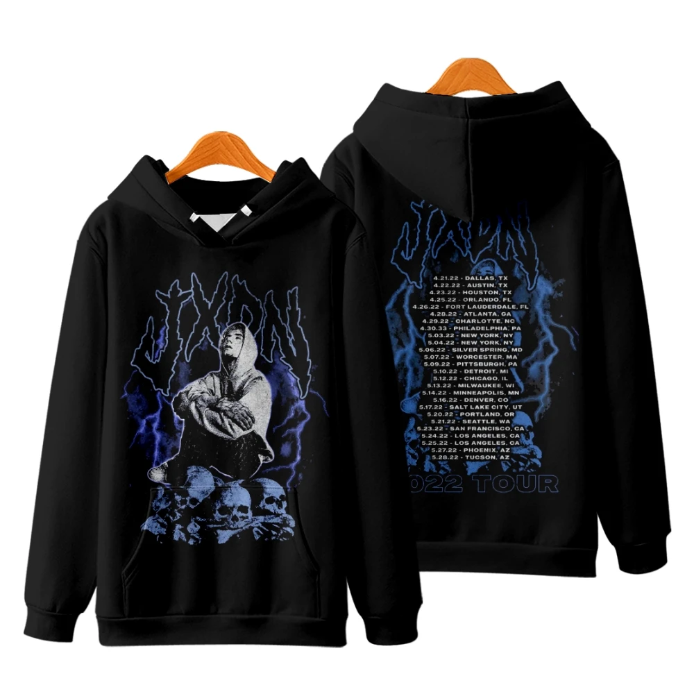 

Jaden Hossler Jxdn Skulls Tour Hoodie Long Sleeve Women Men Hooded Sweatshirt Fashion Clothes