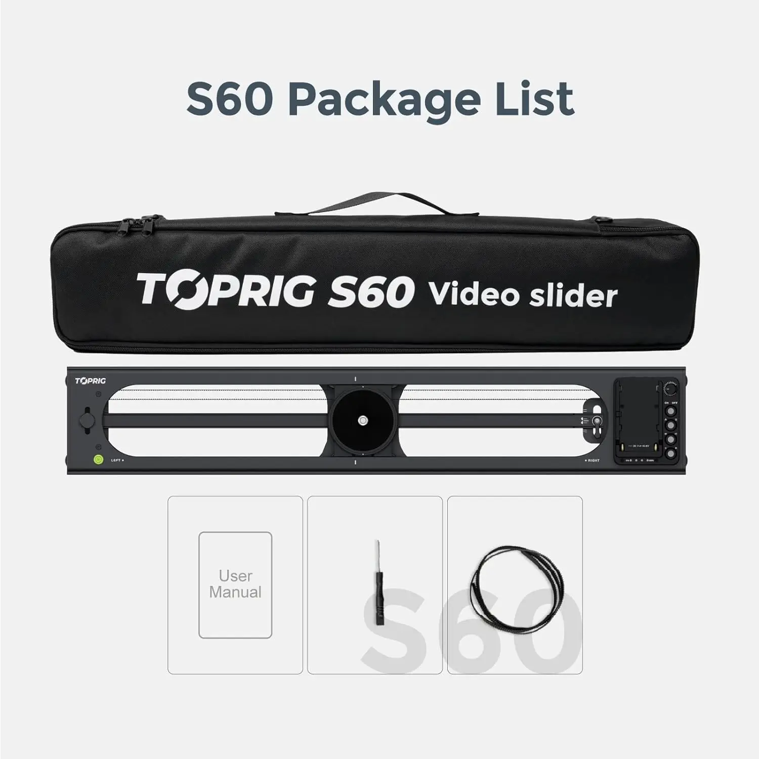 Accsoon Toprig S40 Motorized Slider Wireless Control Carbon Fiber Dolly Rail Slider Toprig S60 Motorized Camera Slider