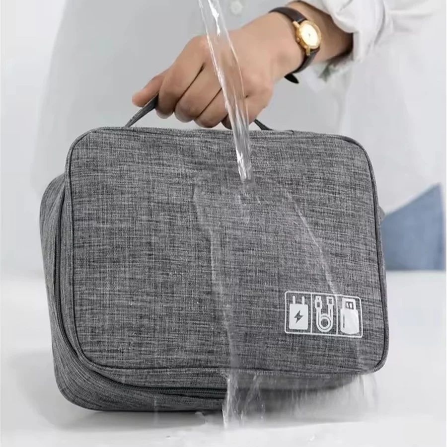 Multi‑Layer Travel Electronic Storage Bag Multi‑Function Earphone Data Cable Charger Power Hard Disk Accessory Protective Bag