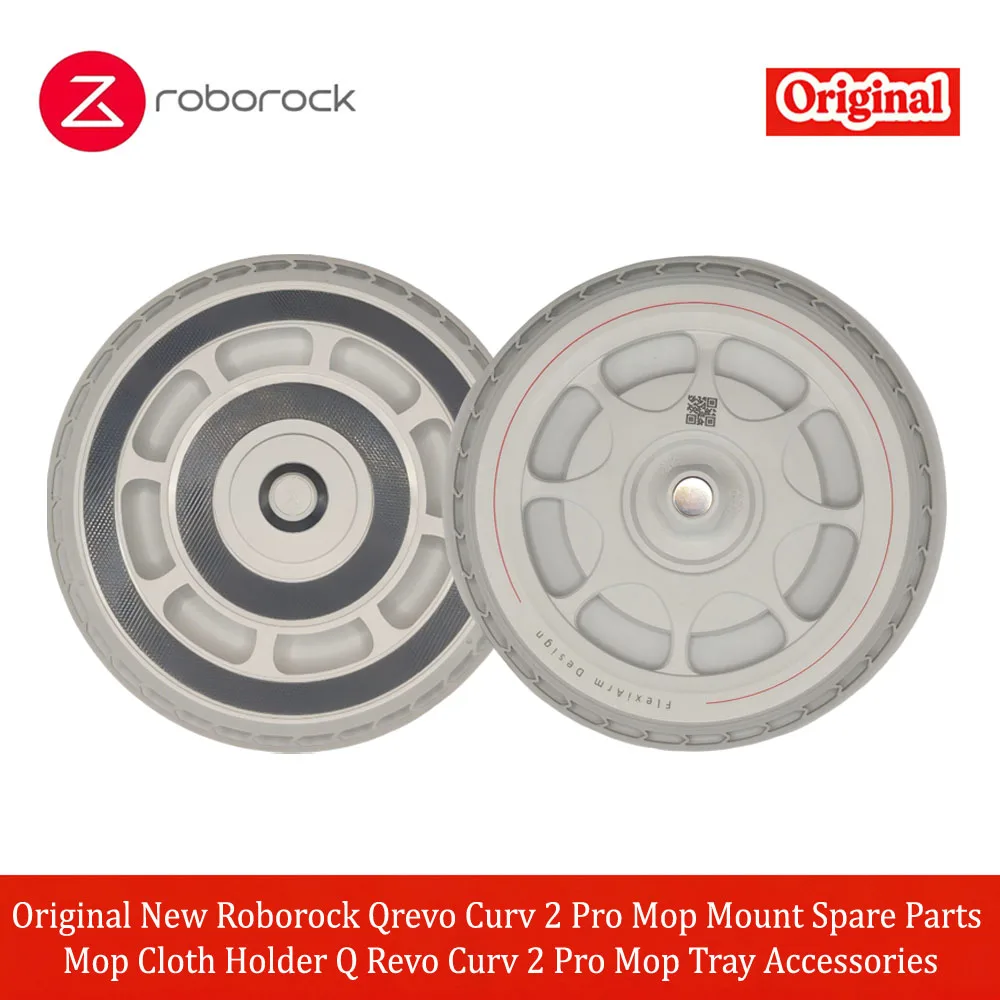 Original New Roborock Qrevo Curv 2 Pro Mop Mount Spare Parts Mop Cloth Holder Q Revo Curv 2 Pro Mop Tray Accessories