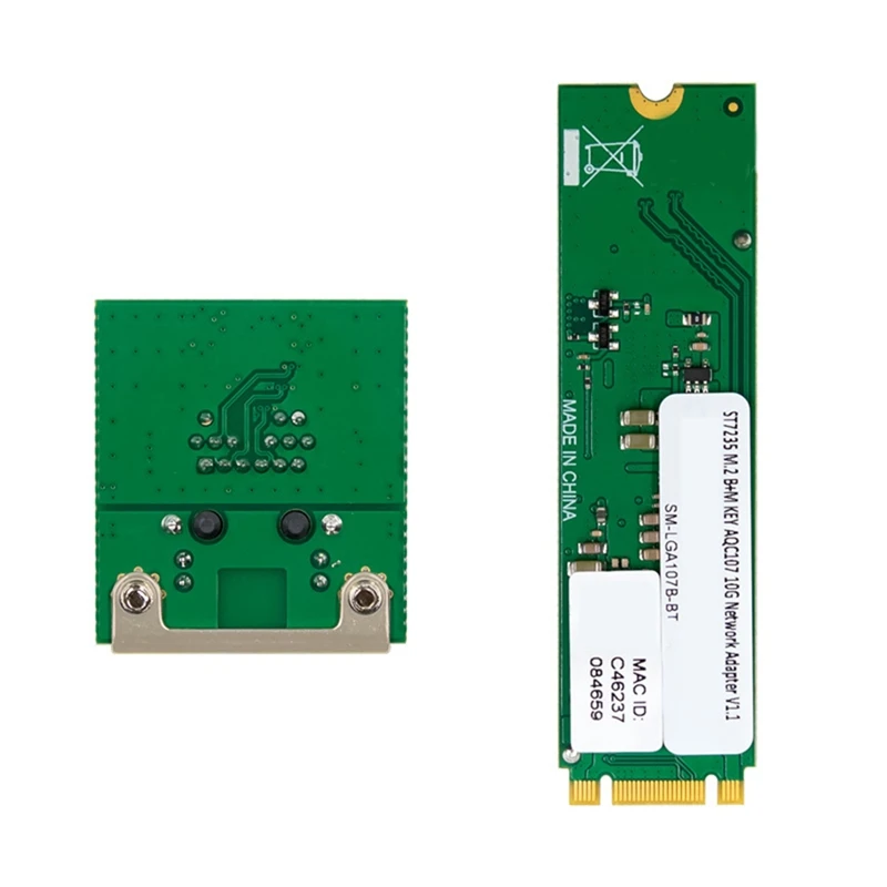 

M.2 B+M Single-Port 10GbE Network Card RJ45 Ethernet Network Adapter AQC107S T1 Control Grade Server Network Card-ABVP