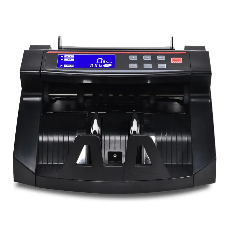 5088 Black LCD Screen Multi National Currency Point Money Detector for US Dollar Euro Foreign Cash Counter Cross Border Trade