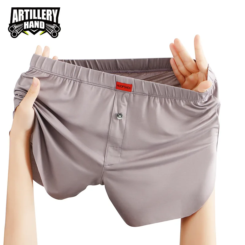 Men Fashion Underwear for Young People Solid Color Aro Pants Teenagers Loose Breathable Large Boxer Shorts Youth Bottom Lingerie