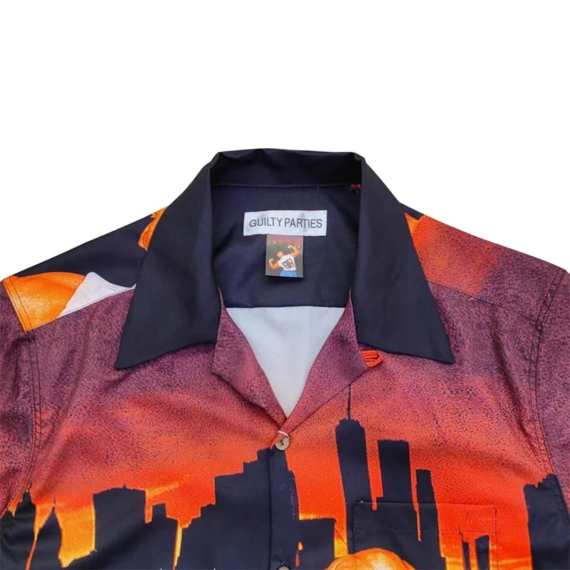 WACKO MARIA Heavy Duty Brand Heavenly Tokyo Photography Works Hawaii Short Sleeve Shirt Summer High-end Shirt