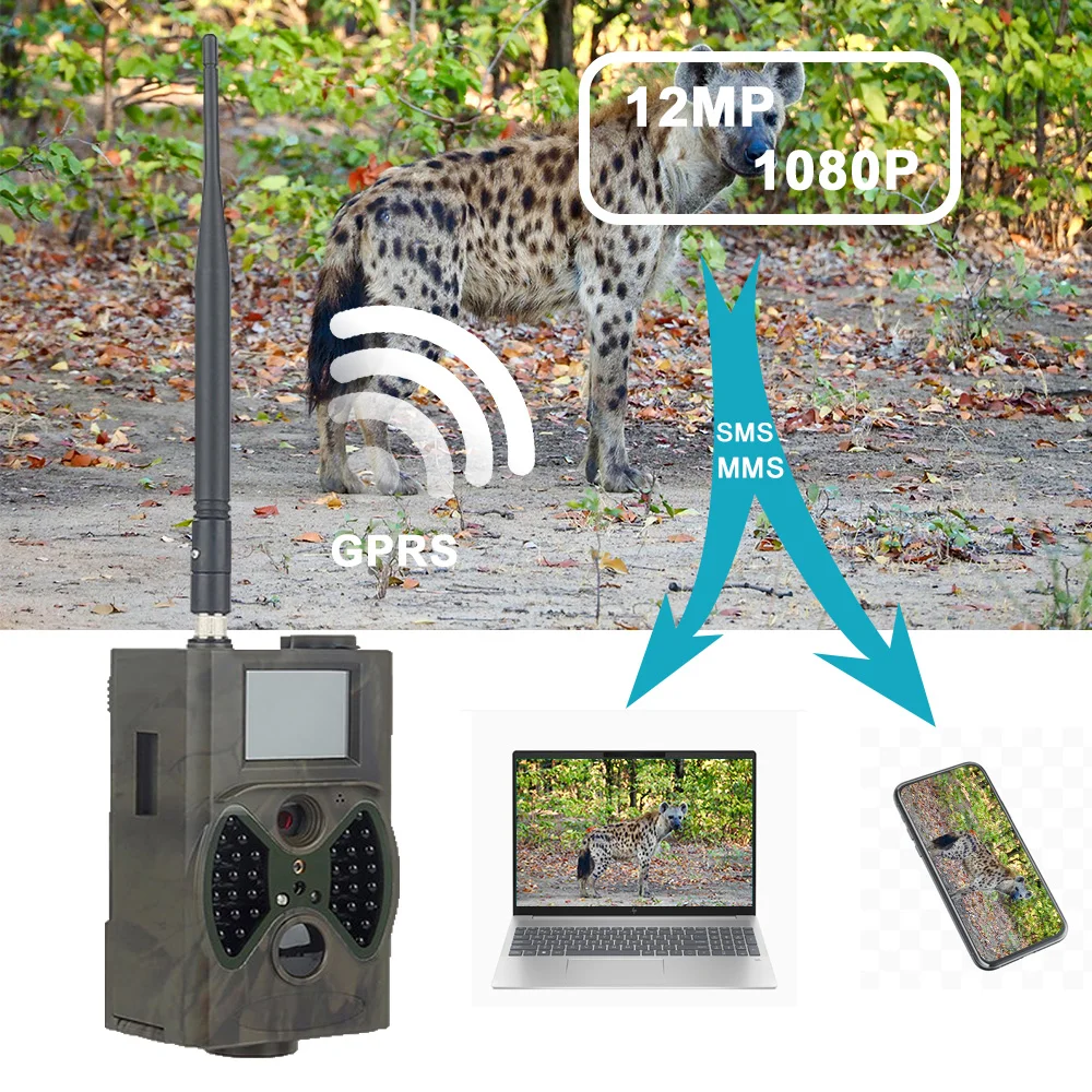 2G Hunting Trail Camera Outdoor Waterproof  1080P MMS/SMS Wireless Wildlife Cameras Photo Traps Night Vision Hunter Chasse