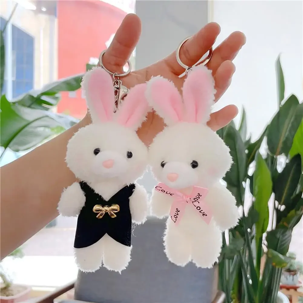 1Pc Simulation Rabbit Pendant Girl Plush Toy Claw Machine Ornaments Gift Anime Keychain Doll Children Gifts Toy