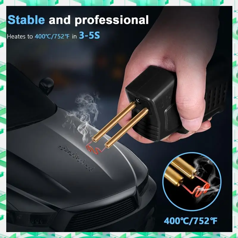 

FIZP Plastic Welding Machine Plastic Welder 200Pcs Hot Stapler Bumpers Repair Kit,Car Bumper Repair Tools Easy To Use US Plug