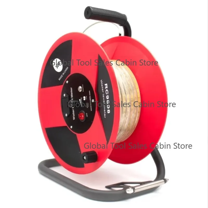 

Industrial Stainless Steel 50m & 100m Ruler Water Level Meter with Sounder 100m Deep Well RC9808 Tape and Battery