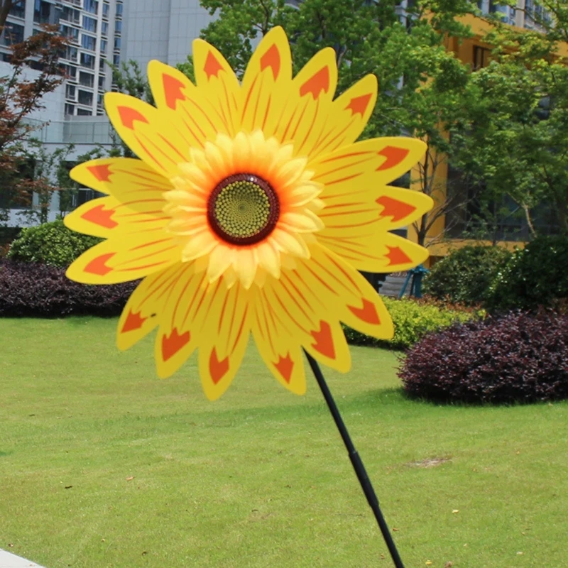 Outdoor Wind Spinner Plastic Wind Spinner with Stake 360 Degree Rotating high quality