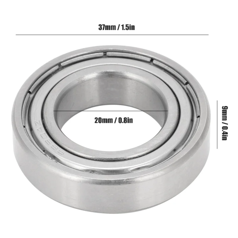 10Pcs Ball Bearing Stainless Steel S6904Z 20x37x9mm For Skateboards Roller Skates