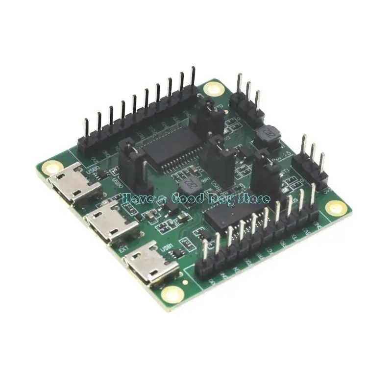 462D Production Testing Board for Double Serial Port Featuring USB Power LED and AntiMisconnection Design