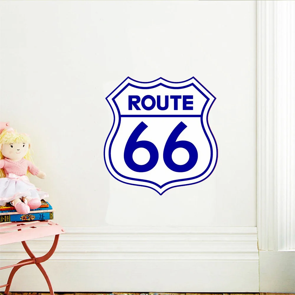 Vintage Signs Vintage Stickers, Wall Decals, DIY Poster, Route 66, Living Room, Window, Home Decor, Office, Garage, PVC