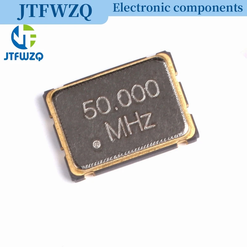 5 uds 5*7mm 7050 4 pines SMD oscilador 50MHz 50M 50.000mhz oscilador de cristal activo