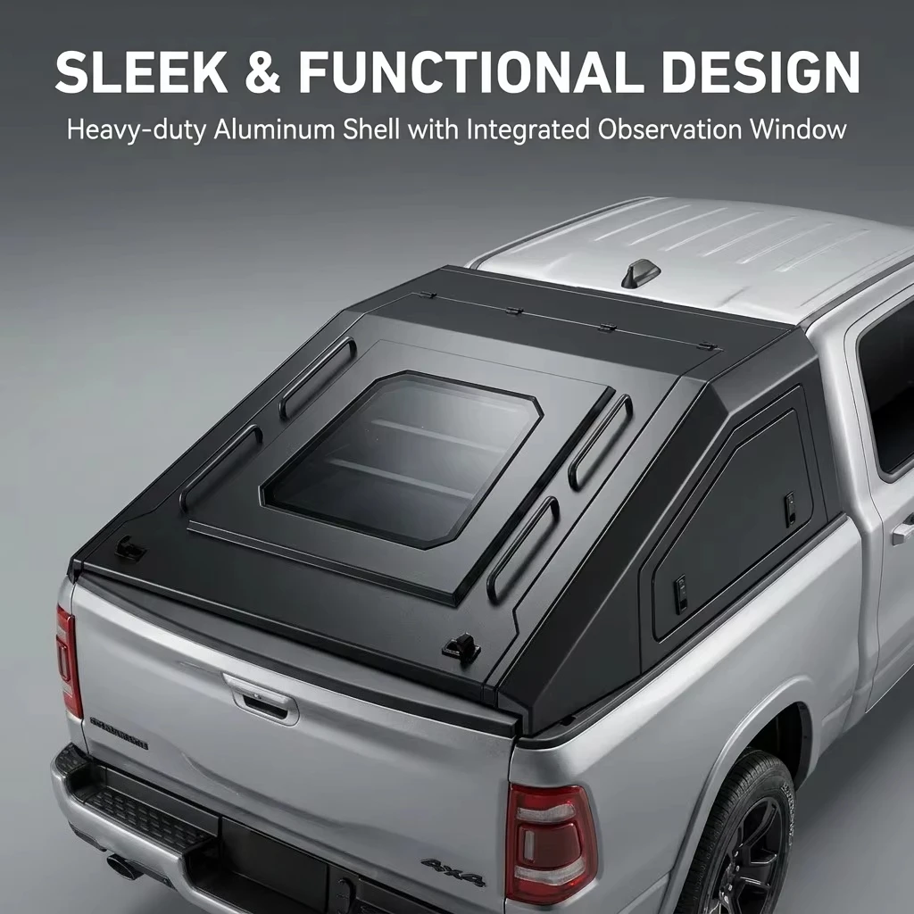 Aluminum Truck Bed Topper Truck Canopy Shell Pickup Tacoma Camper Top for Hilux / Tacoma / Dodge Ram / Amarok / Tundra / F150