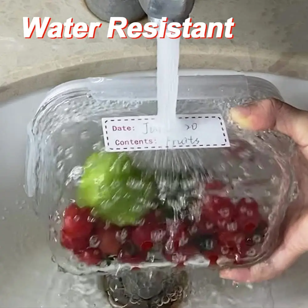 125pcs Removable Freezer Labels, 1 x 3 Inch  Storage Stickers, Refrigerator Freezer Paper Label Easy Clean Leaves No Residue