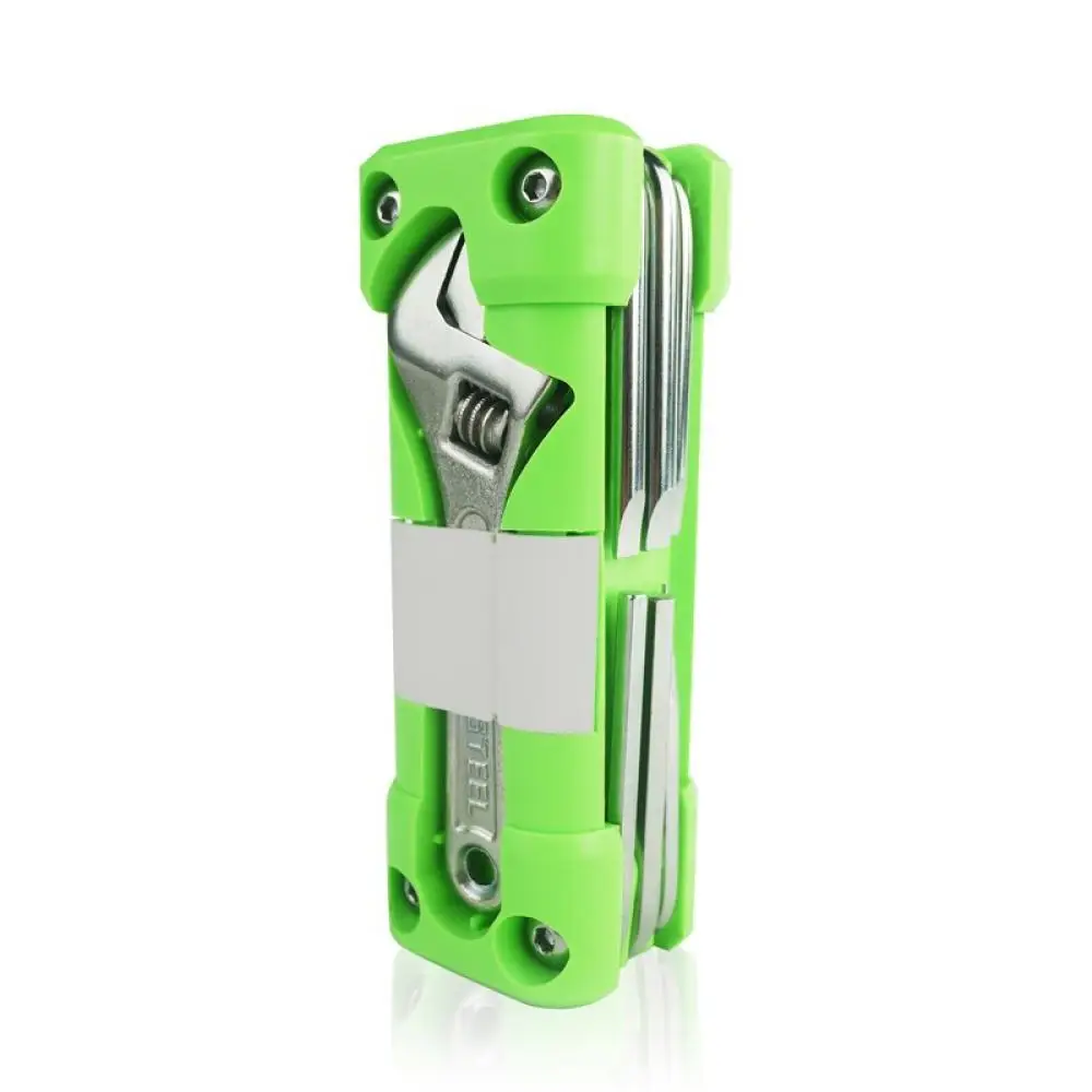16 In 1 Bicycle Repair Tool Kit Foldable Carbon Steel Folded Wrench Screwdriver Pocket Multitool For Outdoor Cycling Camping