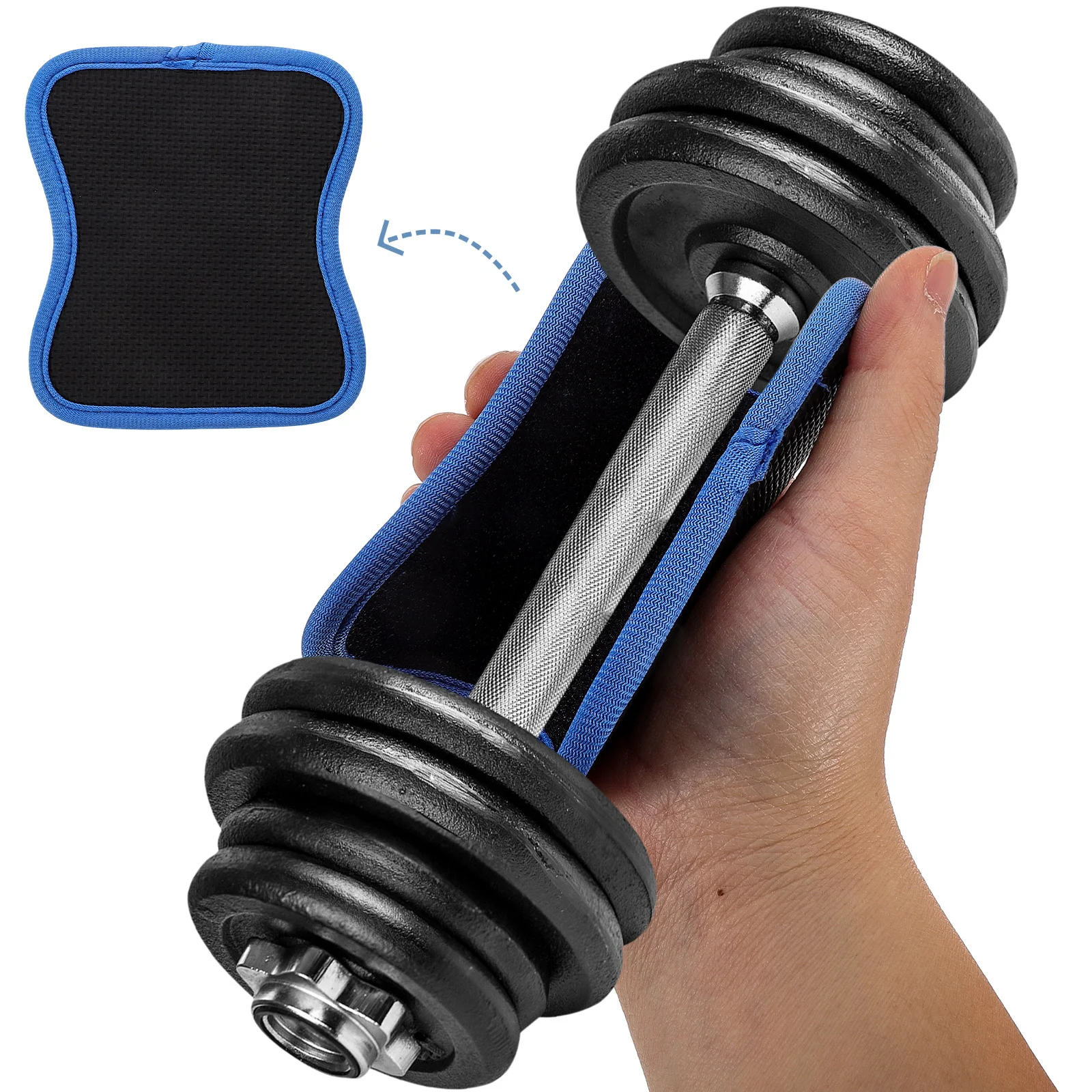 

2Pcs Dumbbell Handle Pads Anti-Slip Barbell Cushion Fitness Supply Versatile Use for Pull-Up Bars and Gym Equipment