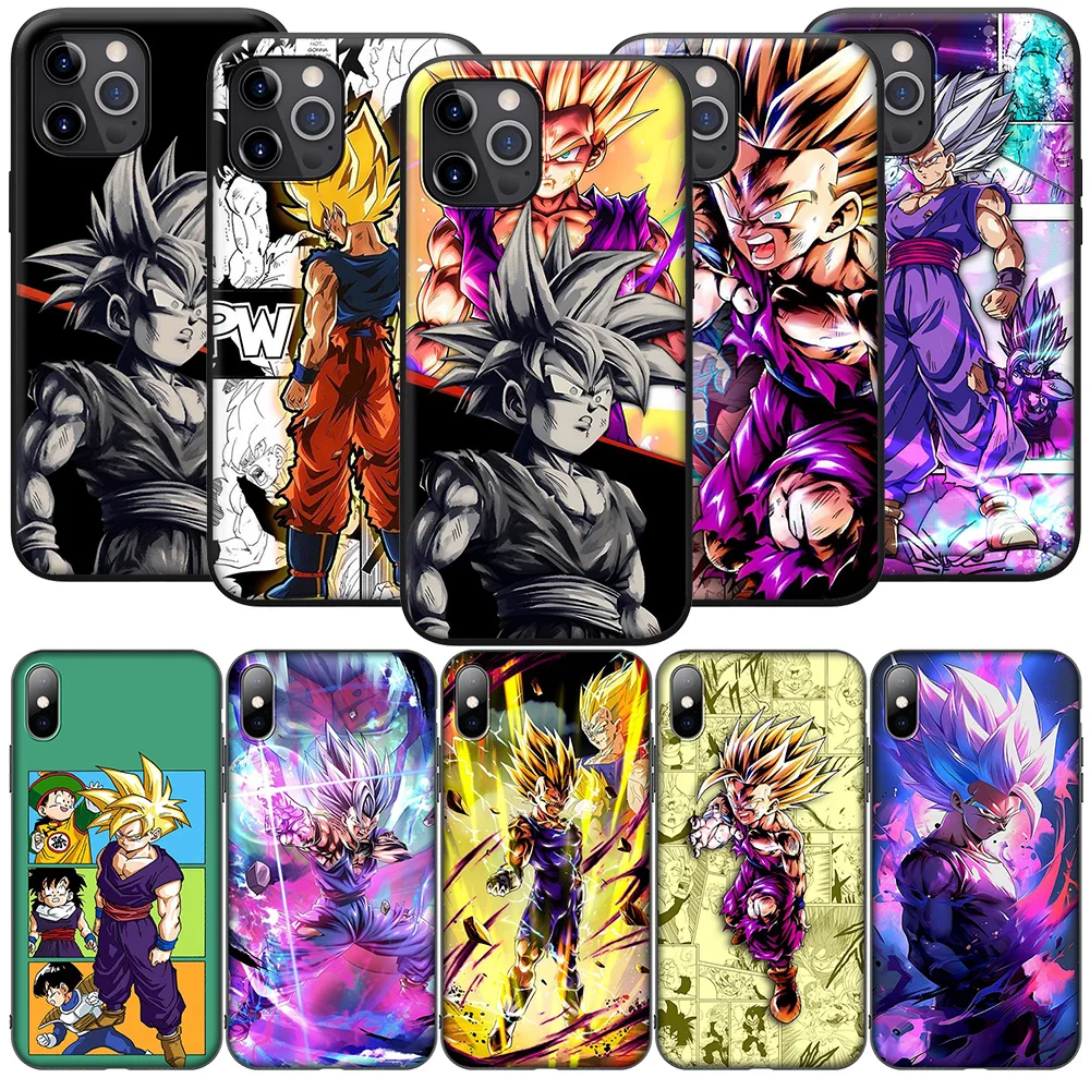 New High-End Phone Case for iPhone 16 15 14 13 7 8 Pro Max Mini Plus JA46 dbz Gohan Anime