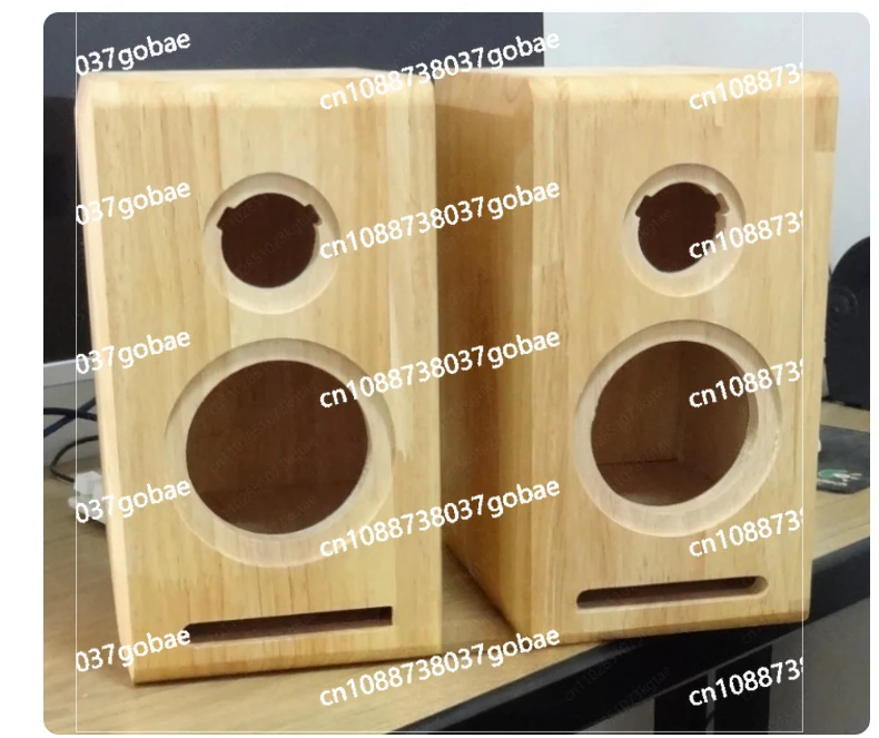 2Inch 3in 4inch Maze Wooden Speakers Are Customized, Computer Desktop Empty Box, Bookshelf, and A Pair of Stereos Are DIY.