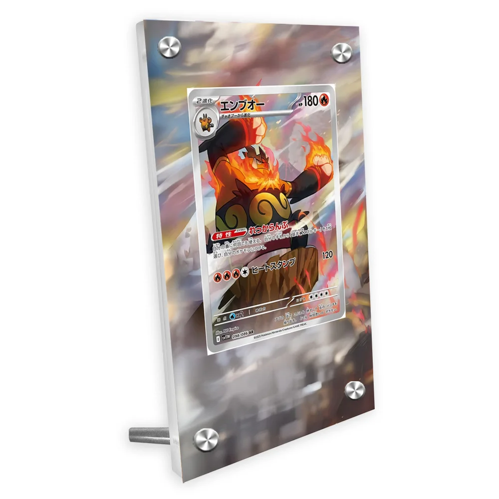 Pokemon Sv11 Tepig Victini Sv10 Crobat acrílico obra de arte extendida vitrina Anime colección tarjeta pintura extendida ladrillo atascado